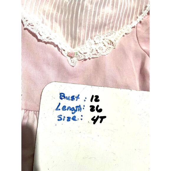 Rare Editions girls dress pink cottage kids size 4 spot flow - Picture 6 of 9